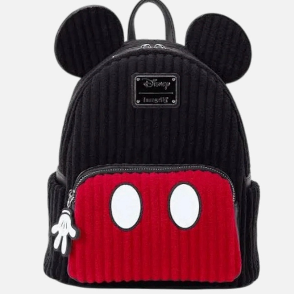 Disney Mickey Mouse Exclusive Plush Corduroy Cosplay Mini Backpack